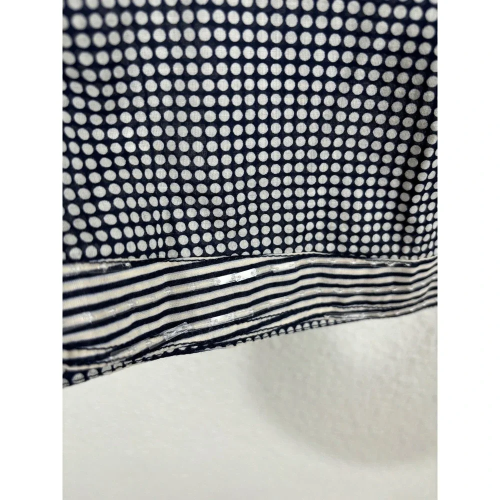 Tory‎ Burch Stephanie Tunic Polka Dot Long Sleeve Top Blouse Size 4